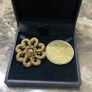 14kt gold pin wheel brooch Image 7