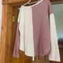 Bohemela Colorblock Patchwork Striped Top Sweatshirt Size UK 14 Image 9