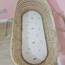 Mamas & Papas Moses Basket with White Rocking Stand Image 4
