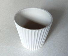 White Plant Pot (good Condition)