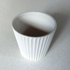 White Plant Pot (good Condition)