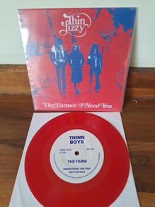 Thin Lizzy - The Farmer - 1990 Unofficial Release - Red Vinyl
