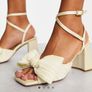 Wedding heel shoes bow, uk7 Image 2