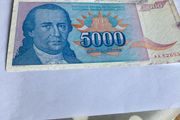 Rare Old Yugoslavia Banknote- 5000 Dinara