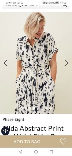 Phase Eight Tilda dress white lilac 14