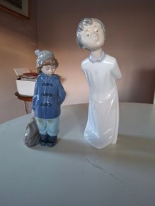 Porcelain - Nao/ Lladro Figurines X 2 .