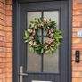 Handmade Spring Door Wreath | Pink Faux Cherry Blossom Image 2