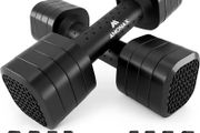 Adjustable Dumbbells Set, 1kg/2kg/3kg/4kg/5kg Dumbbell Pair, 4-in-1 and 5-in-1 Weights Dumbbells Set Women Men, Free Weights for Home Gym, Workout Hand Weights for Strength Training