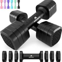 Adjustable Dumbbells Set, 1kg/2kg/3kg/4kg/5kg Dumbbell Pair, 4-in-1 and 5-in-1 Weights Dumbbells Set Women Men, Free Weights for Home Gym, Workout Hand Weights for Strength Training