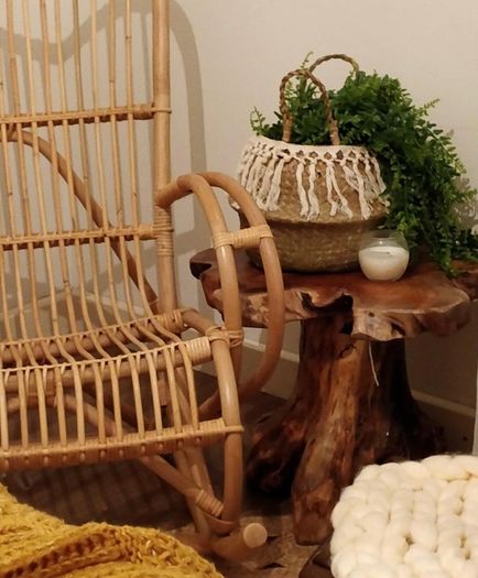 Rustic Design Side Table Tree Small Nature (FREE POSTAGE)