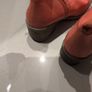 Top Or Orange Ankle Boots.  S.39-6.  New. Have Been Stored Away. Image 3