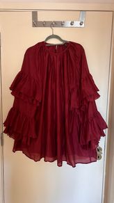 Burgundy dress ASOS design size L