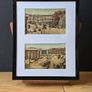 Vintage Dublin Wall Art 3 Framed Displays with 6 Old Postcards Image 4