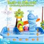 Sand and Water Play Table with Fishing Toys, Sensory Activity Play Sets Outdoor Garden Water Toys, Beach Pool Outdoor Play Toy Kitchen Accessories for Summer Backyard Poolside Indoor Image 2