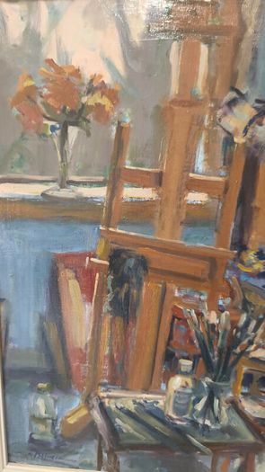 The Artist"s Studio 2000,Oil on Board.,Artist>Norman Teeling