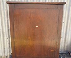 Antique Industrial School woodwork cabinet c1920