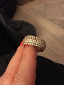 Man's gold plated sterling silver
