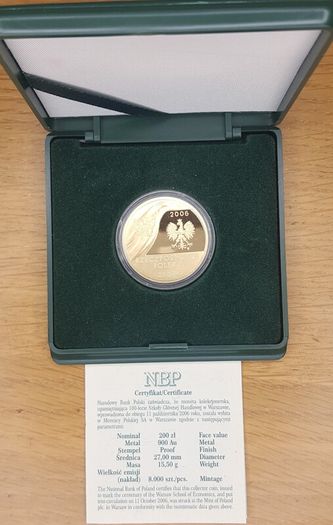 Poland 200 zlotych, 22ct gold coins