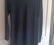 Atmosphere Navy long-sleeve knit textured dress
