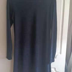 Atmosphere Navy long-sleeve knit textured dress