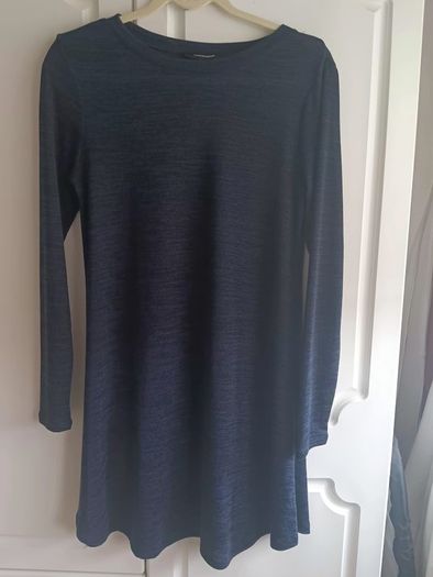 Atmosphere Navy long-sleeve knit textured dress