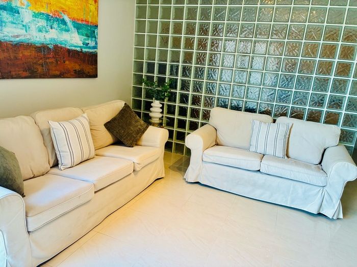IKEA Extorp 3 seater and 2 seater sofas