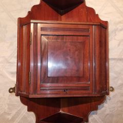 Vintage corner wall cabinet