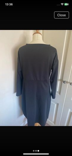 Peruzzi size 14-16 black dress with pockets