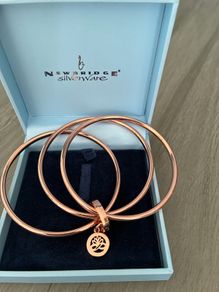 Newbridge Ti Amo Rose Gold Triple Bangles