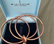 Newbridge Ti Amo Rose Gold Triple Bangles