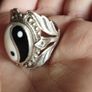 Vintage Yin-Yang Ring in Sterling Silver. Image 7
