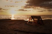 Quick Pitch Canvas Tent 360 panoramic view Sets Up In One Minute