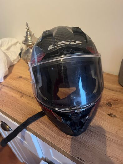 LS2 FF327 Challenger C GT Carbon Helmet XX Large Red