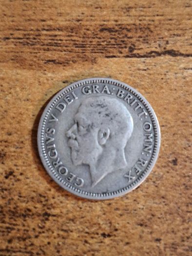 Great Britain UK 1929, One Shilling, George V, Silver Coin - free standard postage