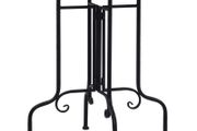 Mosaic Side Table Black and White Ceramic
