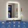 600x800 mm Gold-Bathroom-Mirror-with-LED-Lights, LED-Bathroom-Mirror-Wall-Mounted with Bluetooth, Anti-fog, 3 Colours Dimmable, Memory Function, IP44, Tempered Glass, Horizontal/Vertical Image 9