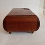Antique Wooden and Brass Inlay Music Jewellery Box Image 9