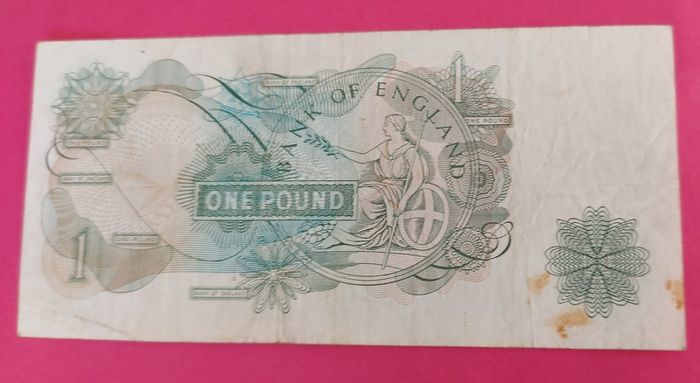Bank of England REPLACEMENT One pound note 1967 Very fine condition