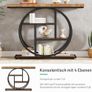 Narrow Console Table, 105 x 30 cm, Hallway Table with 4 Shelves Image 3