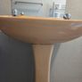 Retro bathroom sink and toilet Image 2