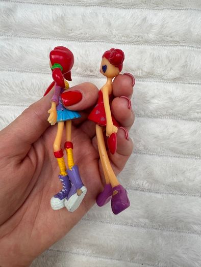 Bendi Dolls Picket Sized Pals Lot Of Two Red Haired dolls Heart Used Please see pictures