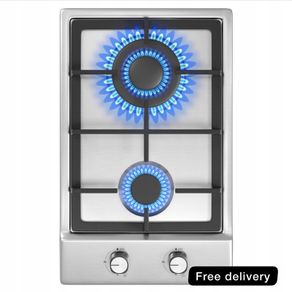 Built-in Gas Hob 2 burners 3300W/1000W Stainless steel