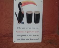 a enamel guinness plaque repro