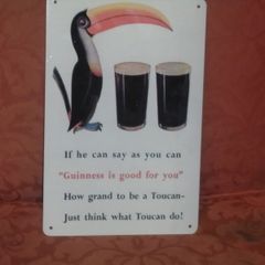 a enamel guinness plaque repro