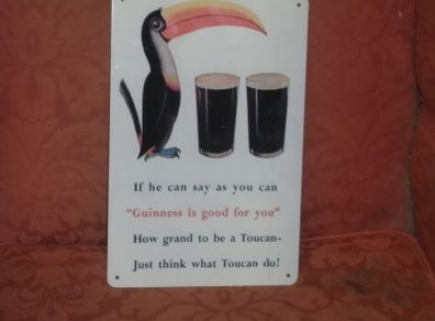 a enamel guinness plaque repro