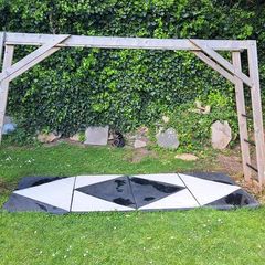 monkey bars and gymnastics mat