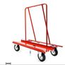 Panel trolley up to 800 kg for transporting drywall walls, wood and plasterboard with 4 wheels Image 3