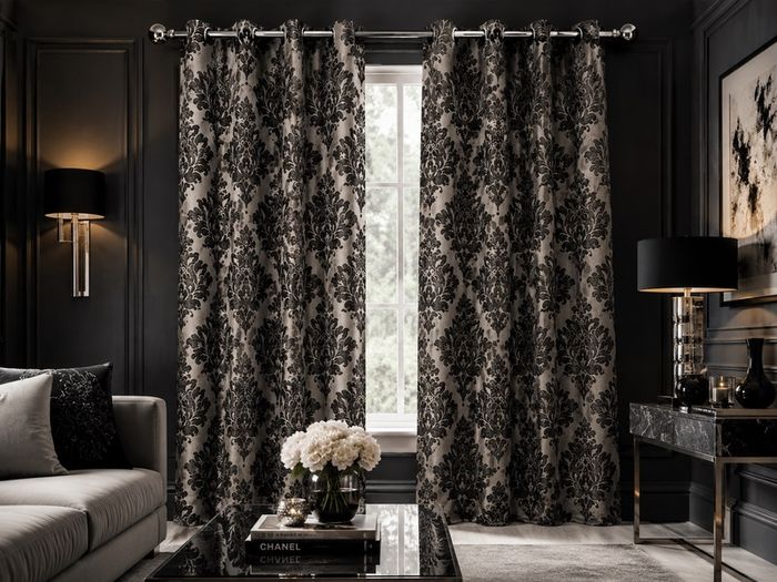 Beautiful Curtains and pole