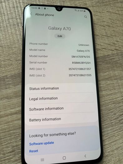 Samsung A70 128gb