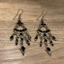 Vintage Black Jewelled Earrings Image 6